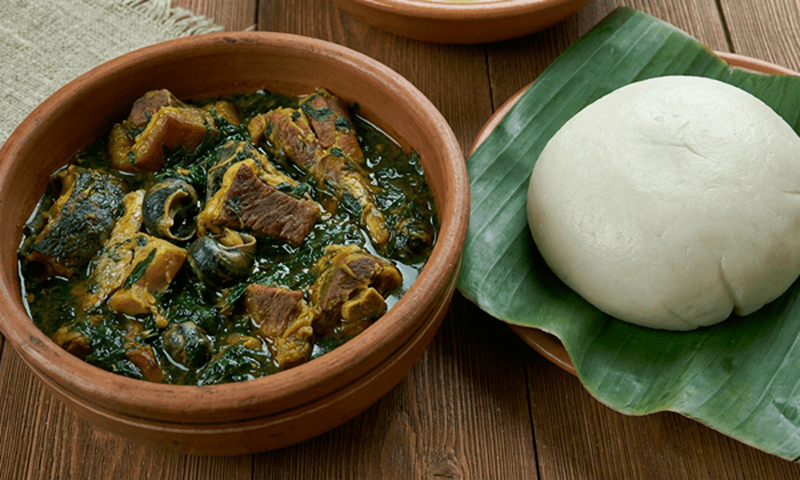 Pounded Yam & Edikaikong